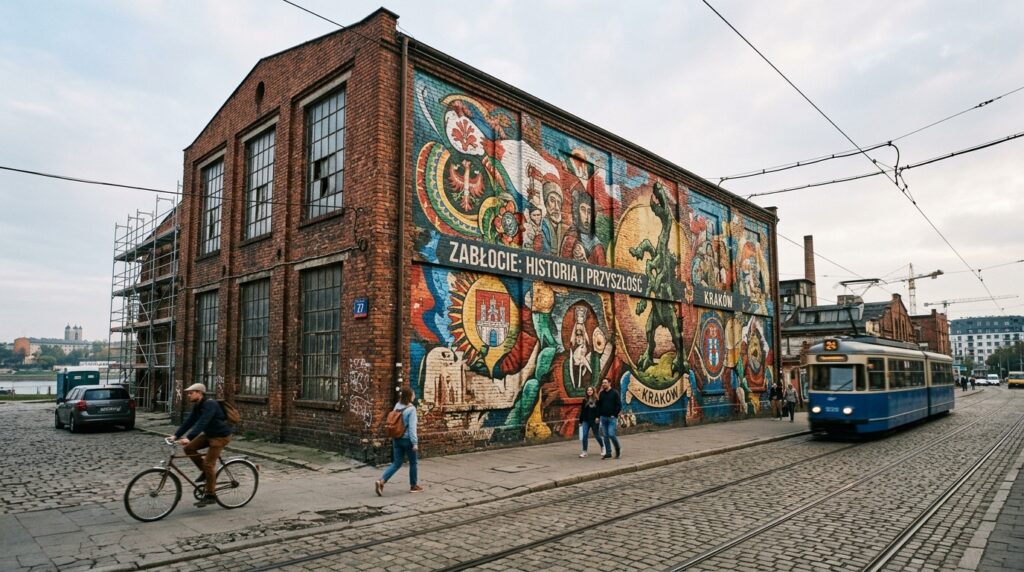 Przewodnik po najciekawszych muralach na krakowskim Zabłociu