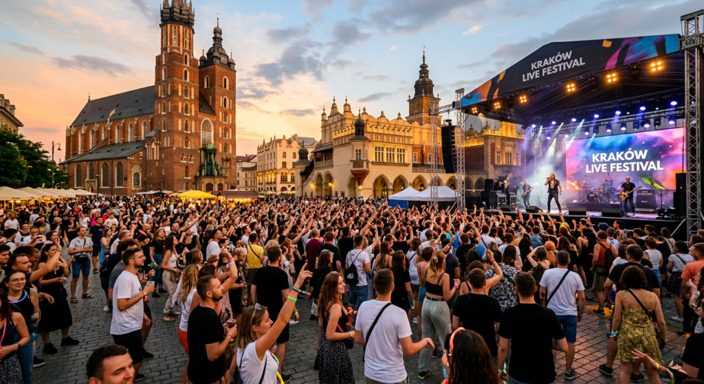 Porównanie letnich festiwali muzycznych w przestrzeni miejskiej Krakowa